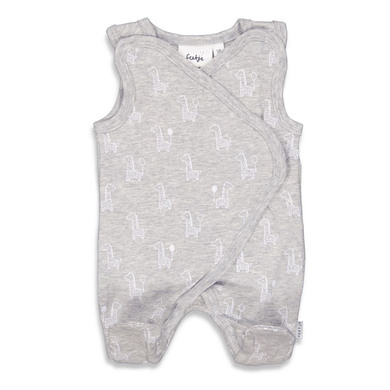 Feetje Combinaison à langer Prématuré Girafe Gris Mélange