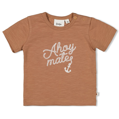 Feetje T-shirt Let's Sail Marron