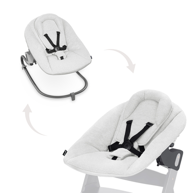 Hauck hauck Transat pour chaise haute enfant Alpha Bouncer Premium Light Grey