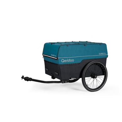 Qeridoo Qeridoo® Remorque de vélo pour bagages Qubee XL édition limitée Petrol