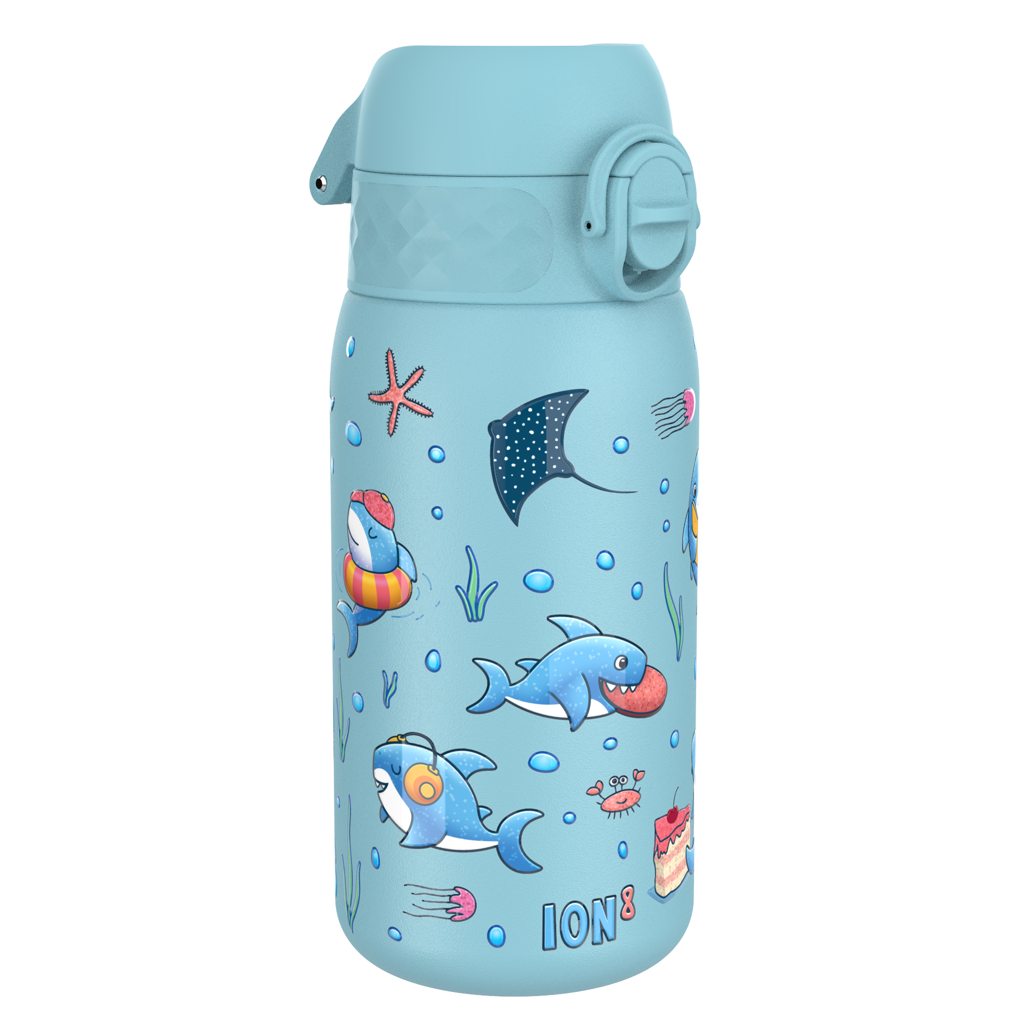 Image of ion8 Borraccia per bambini in acciaio inox 400 ml azzurro059