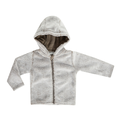 JACKY Veste à capuche douillette BABY ON TOUR marron mélangé