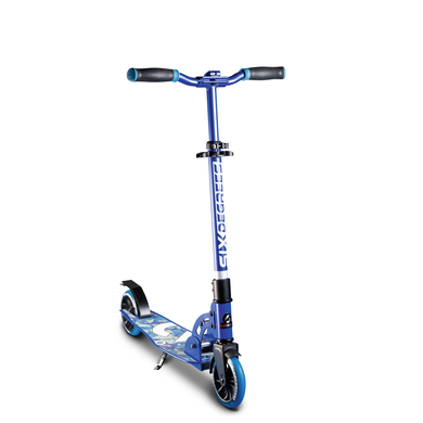 SIX DEGREES Trottinette enfant 2 roues évolutive pliable aluminium Junior 145 mm bleu