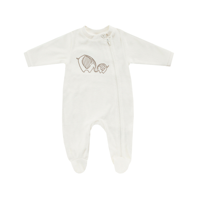 JACKY Pyjama en velours 1 pièce BABY ON TOUR off white