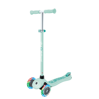 GLOBBER Trottinette enfant 3 roues PRIMO PLUS LIGHTS roues lumineuses turquoise/menthe