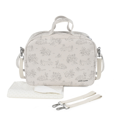 Image of pasito a pasito Borsa fasciatoio Toile de Jouy Cream059