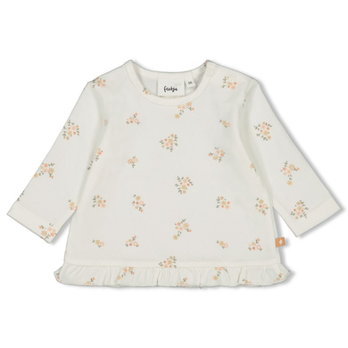 Feetje Langarmshirt Bloom With Love Offwhite