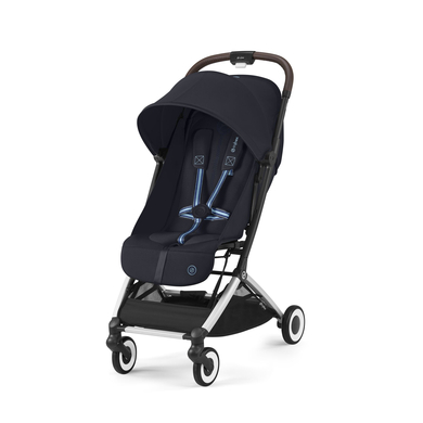 cybex GOLD Orfeo barnvagn Silver Mörkblå