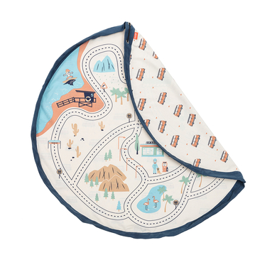 play&go ® Tapis de jeu 2 en 1 L.A. Roadmap ? 140 cm