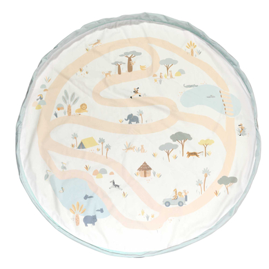 play&go ® Tapis de jeu 2 en 1 Jungle marron 140 cm