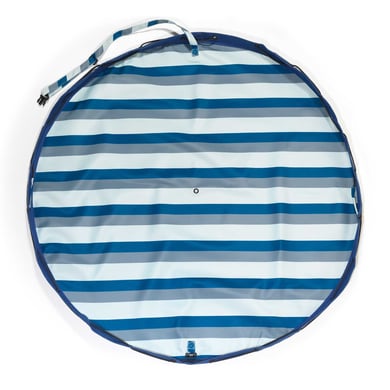 play&go ® Lekmatta Outdoor 2-in-1 Stripes blå/ green ⌀ 140 cm