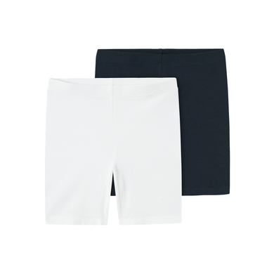 Bilde av Name It Radler Shorts Nmfvivian 2-pakning Dark Sapphire/ B Right White