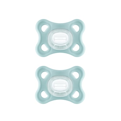 MAM Succhietto Comfort in silicone 0-6 mesi, 2 pezzi, menta