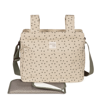 Walking Mum Sac à langer Hearts Poppy Moss