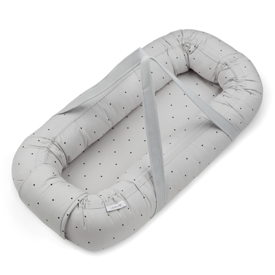 LIEWOOD Nid d'ange Gro Printed Babylift Classic dot dumbo grey