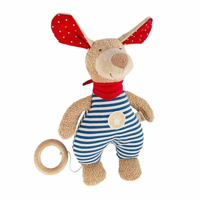 sigikid®Boite à musique chien bleu rayé Classic