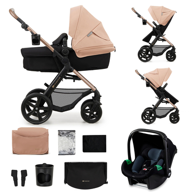 Kinderkraft 3 i 1 MOOV CT MINK PRO GREY barnvagn