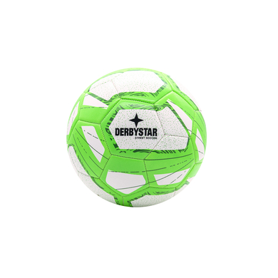 XTREM Toys and Sports Derbystar STREET SOCCER domácí fotbalový míč velikost 5, BÍLÁ/ZELENÁ