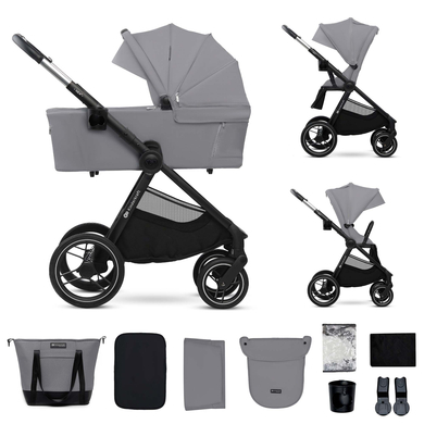 Kinderkraft Poussette duo combinée 2en1 NEA 2 Platinum Grey