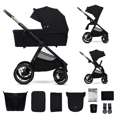 Kinderkraft Poussette duo combinée 2en1 NEA 2 Midnight Black