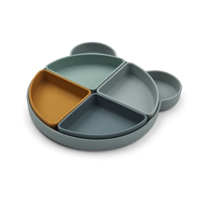 LIEWOOD Arne Piastra di fondo Mr Bear blu nebbia multi mix