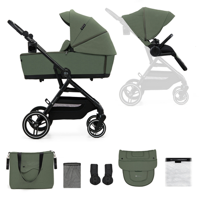 Kinderkraft Poussette duo combinée 2en1 YOXI mystic green