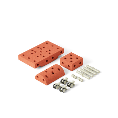 MODU Curiosity Set, burnt orange / dusty green