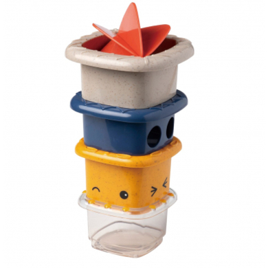 TOLO BIO Jouet de bain gobelet à empiler