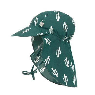 LASSIG Chapeau de soleil UV avec protection de cou Cactus vert