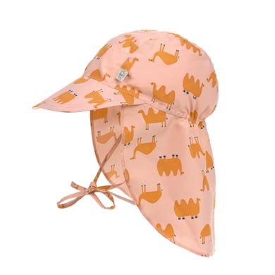 LASSIG Chapeau de soleil UV avec protection de cou chameau rose