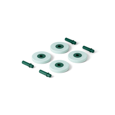 MODU 4 x roues en mousse, ocean mint/ forest green