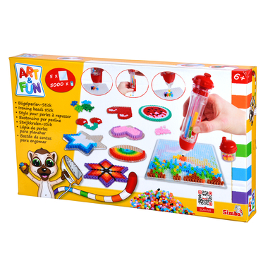Simba Toys Jeu de bricolage stylo pour perles à repasser Art&Fun 5000 perles