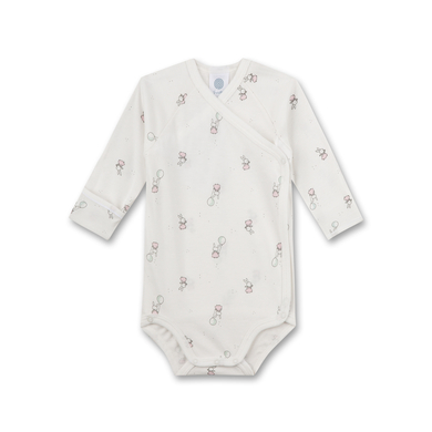 Sanetta Omlottbodysuit långärmad off white