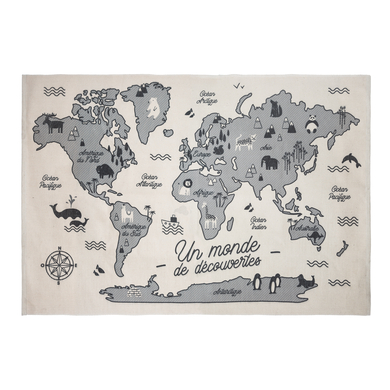 Levně atmosphera dětský koberec mapa světa francouzský 100 x 150 cm