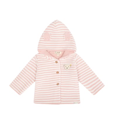 Image of Steiff Stripes argento Cardigan rosa059