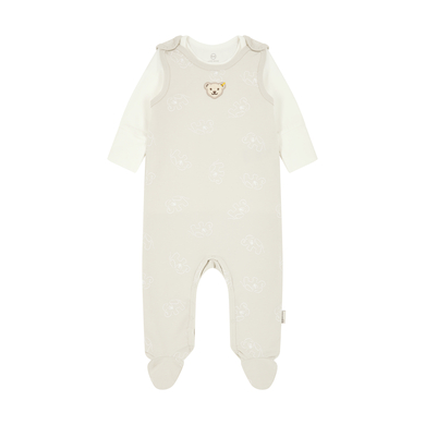 Steiff silver Romper set rosa