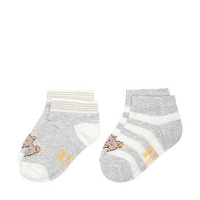 Steiff Lot de 2 chaussettes Soft Grey Melange