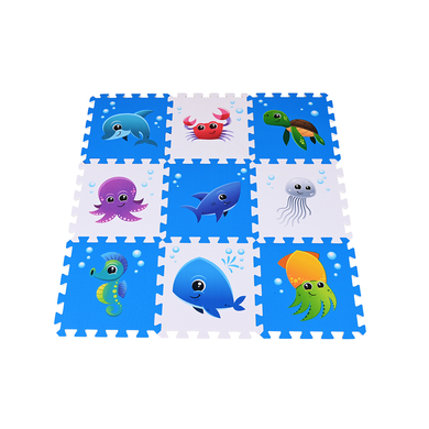 Image of knorr toys® Tappeto puzzle mondo marino, 9 pezzi
