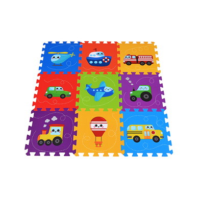 Image of knorr toys® Tappeto puzzle veicoli, 9 pezzi
