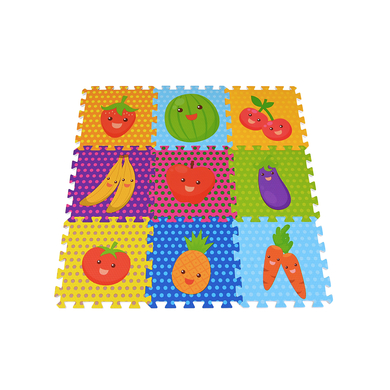 Image of knorr toys® Tappeto puzzle di frutta, 9 pezzi