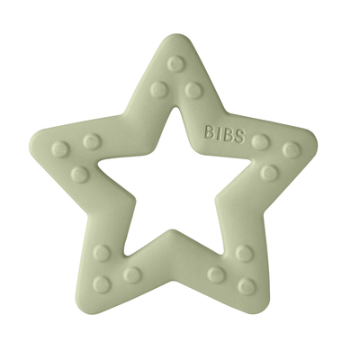 BIBS® Anneau de dentition bébé Bitie Star dès 3 mois Sage