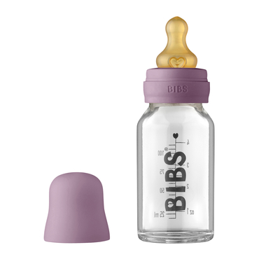 BIBS® Nappflaska komplett set 110 ml mauve