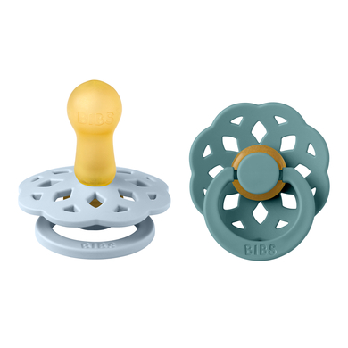BIBS® Sucettes Boheme 6-18 mois latex Baby Blue/Island Sea lot de 2