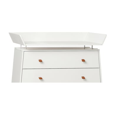 leander mueble cambiador para comoda luna blanco