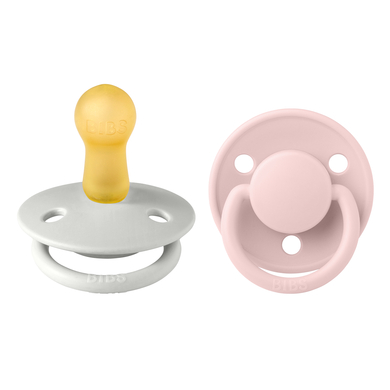 BIBS® Sucettes De Lux Haze/Blossom dès 6 mois latex, lot de 2