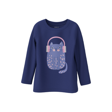 name it T-shirt manches longues Nmfolisia Beacon Blue