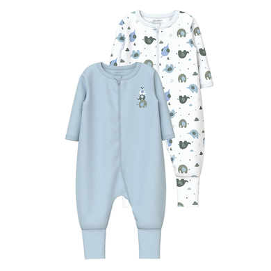 name it Combinaison 2 pièces bleu bébé
