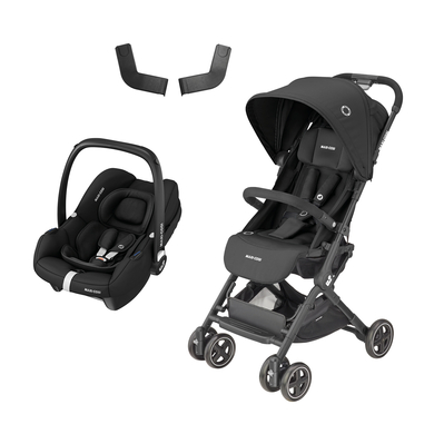 Bilde av Maxi Cosi Buggy Lara² Essential Black Inkl. Bilbarnestol Cabrio Fix I-size Essential Black + Adapter