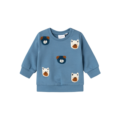 name it Sweat-shirt Nbmlabor Bleu Coronet