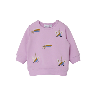 name it Sweatshirt Nbfliga Pastell Lavendel